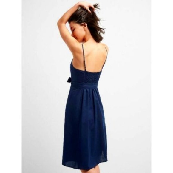 GAP Fit and Flare Cami Belted Linen-Cotton Dress - Picture 2 of 16